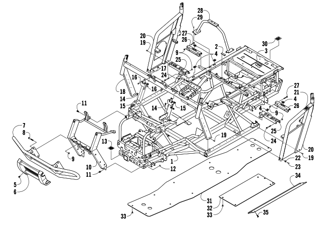 FRAME AND RELATED PARTS