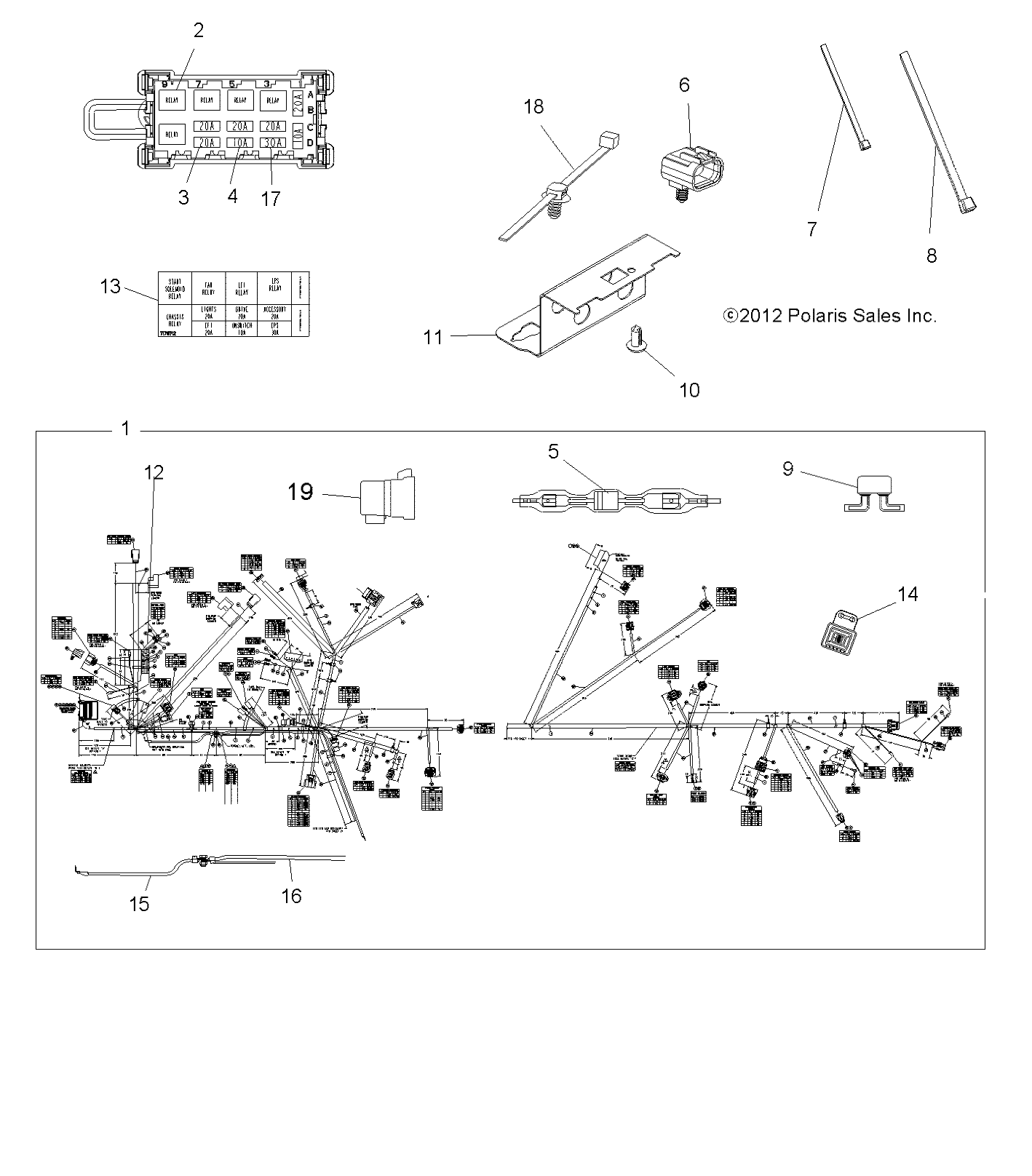 ELECTRICAL, HARNESS, EPS - A13GH8EFK (49ATVHARNESS13850SCRAMI)