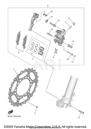 FRONT BRAKE CALIPER