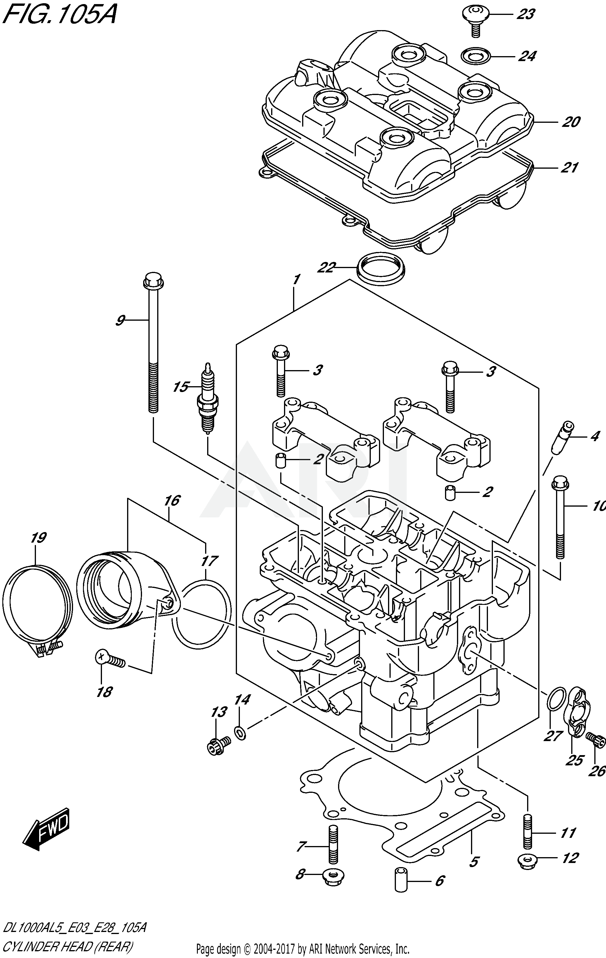 CYLINDER HEAD (REAR)