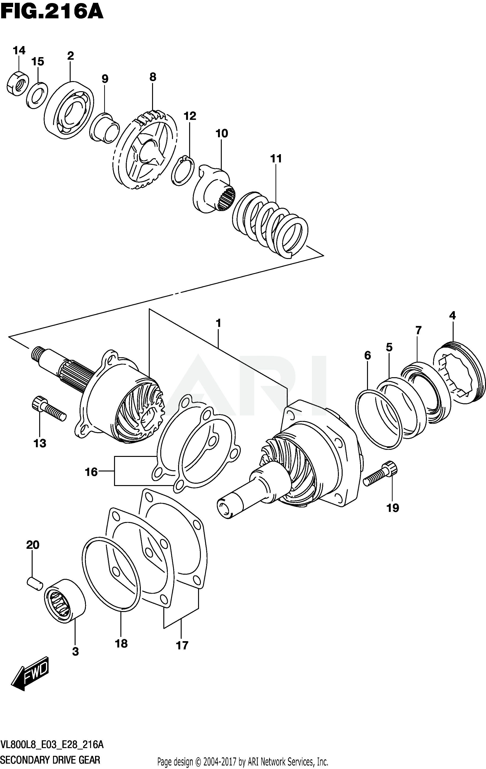 SECONDARY DRIVE GEAR