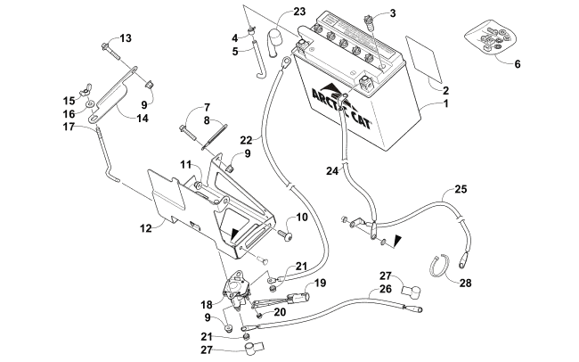 BATTERY AND TRAY ASSEMBLY