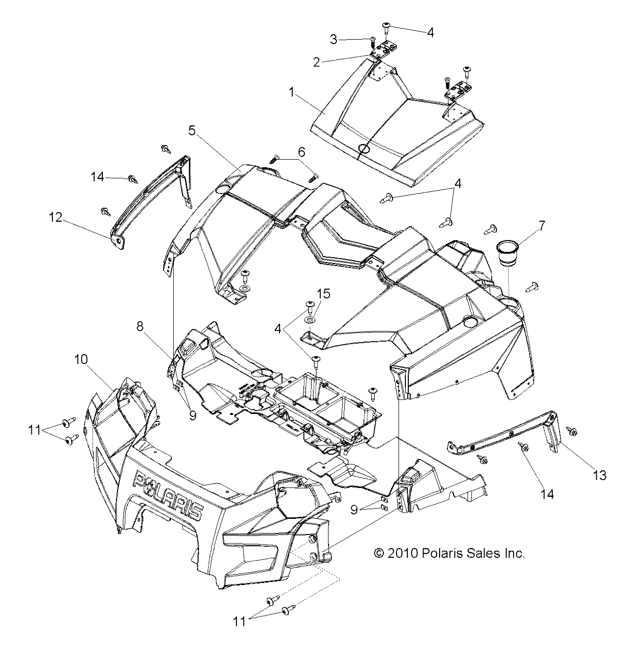 BODY, HOOD and FRONT FASCIA - R14TH90FX (49RGRLATCH118004X4)