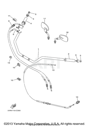 STEERING HANDLE CABLE