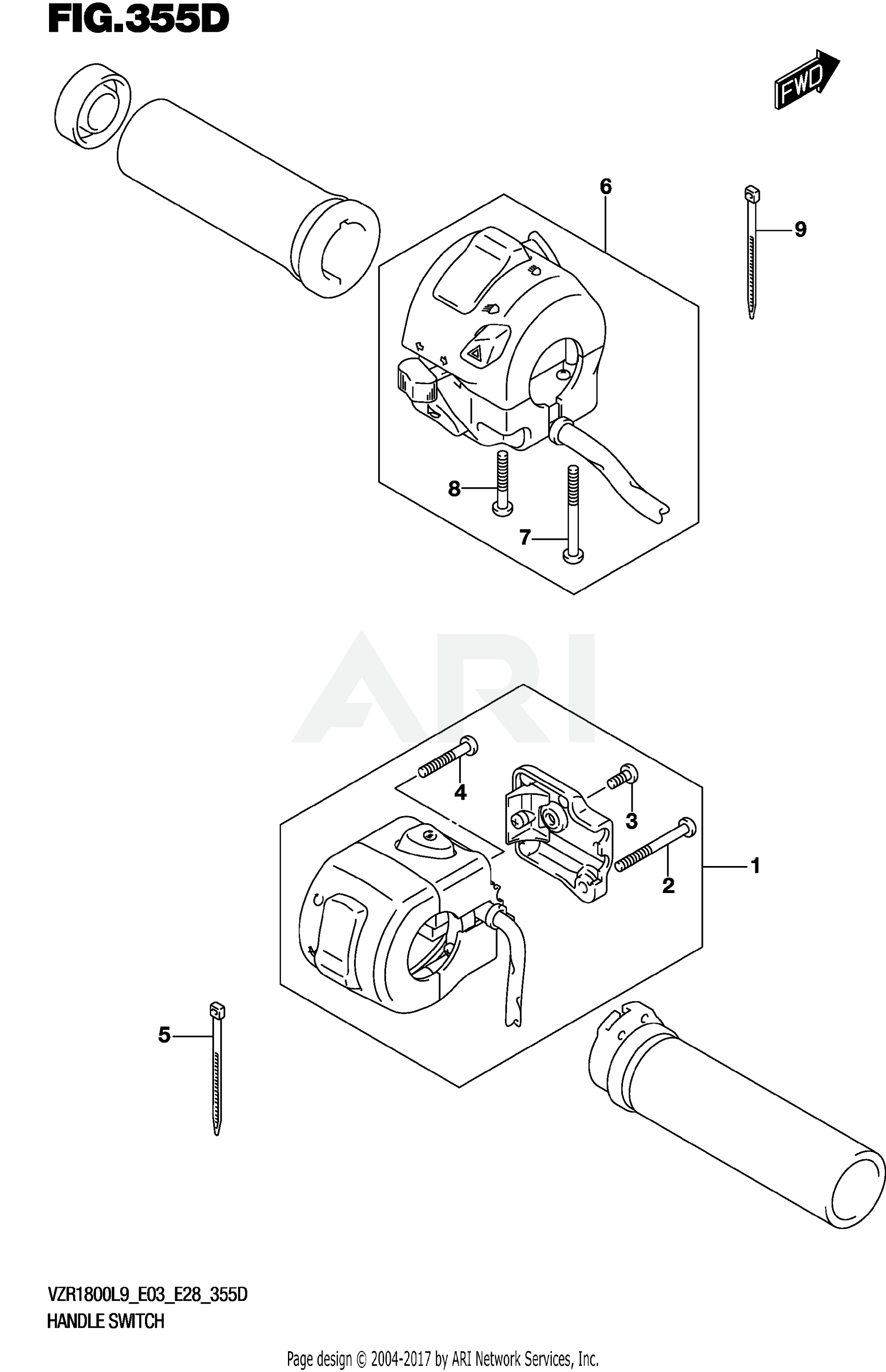 HANDLE SWITCH (VZR1800BZL9 E33)