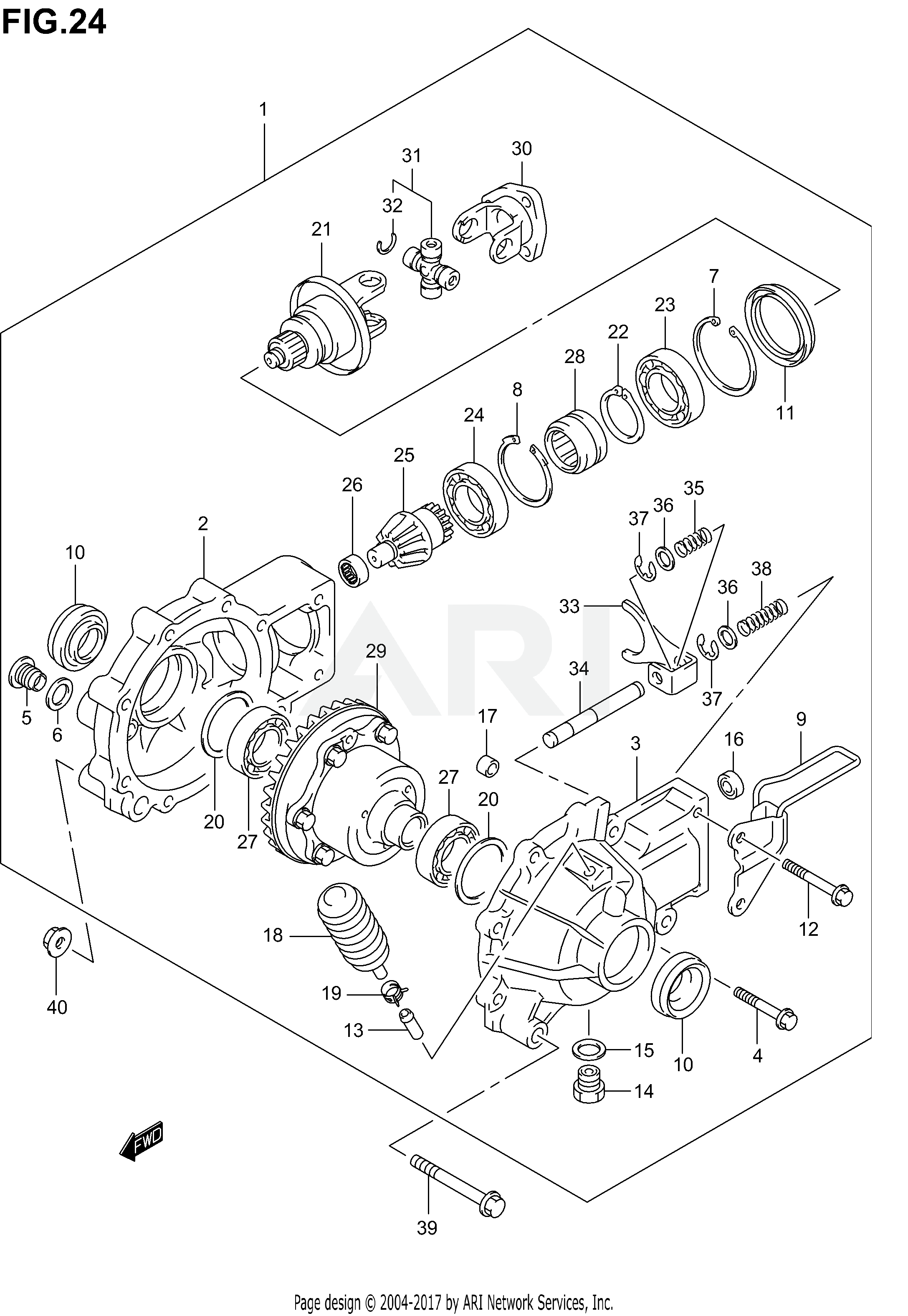 FINAL BEVEL GEAR (FRONT)(%F.NO.5SAAK46K3X102000)