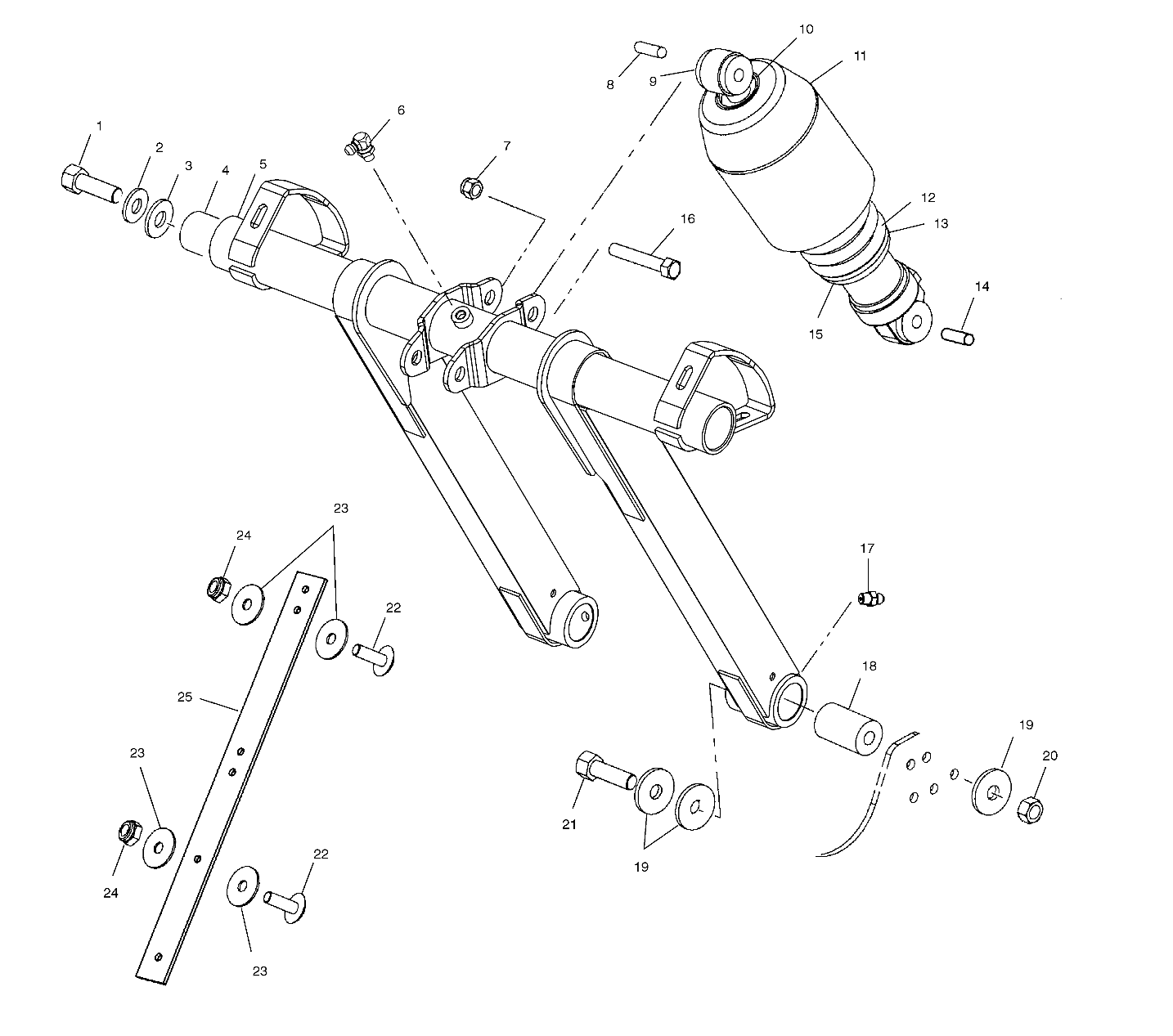 FRONT TORQUE ARM - S02NB4BS (4970397039B009)