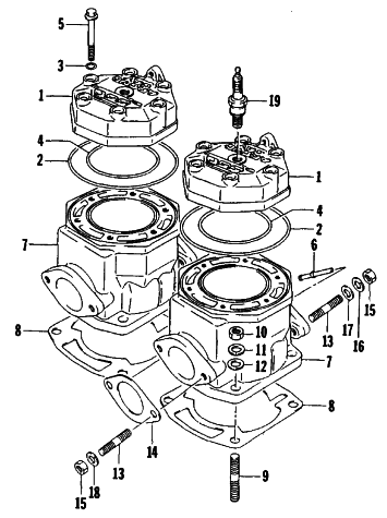 CYLINDER AND HEAD ASSEMBLY