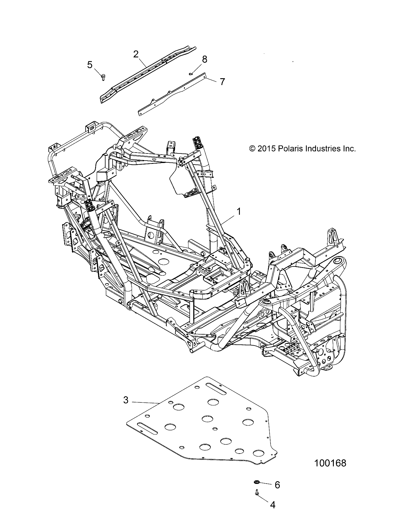 CHASSIS, MAIN FRAME AND SKID PLATE - A16DAA32A1/A7 (100168)