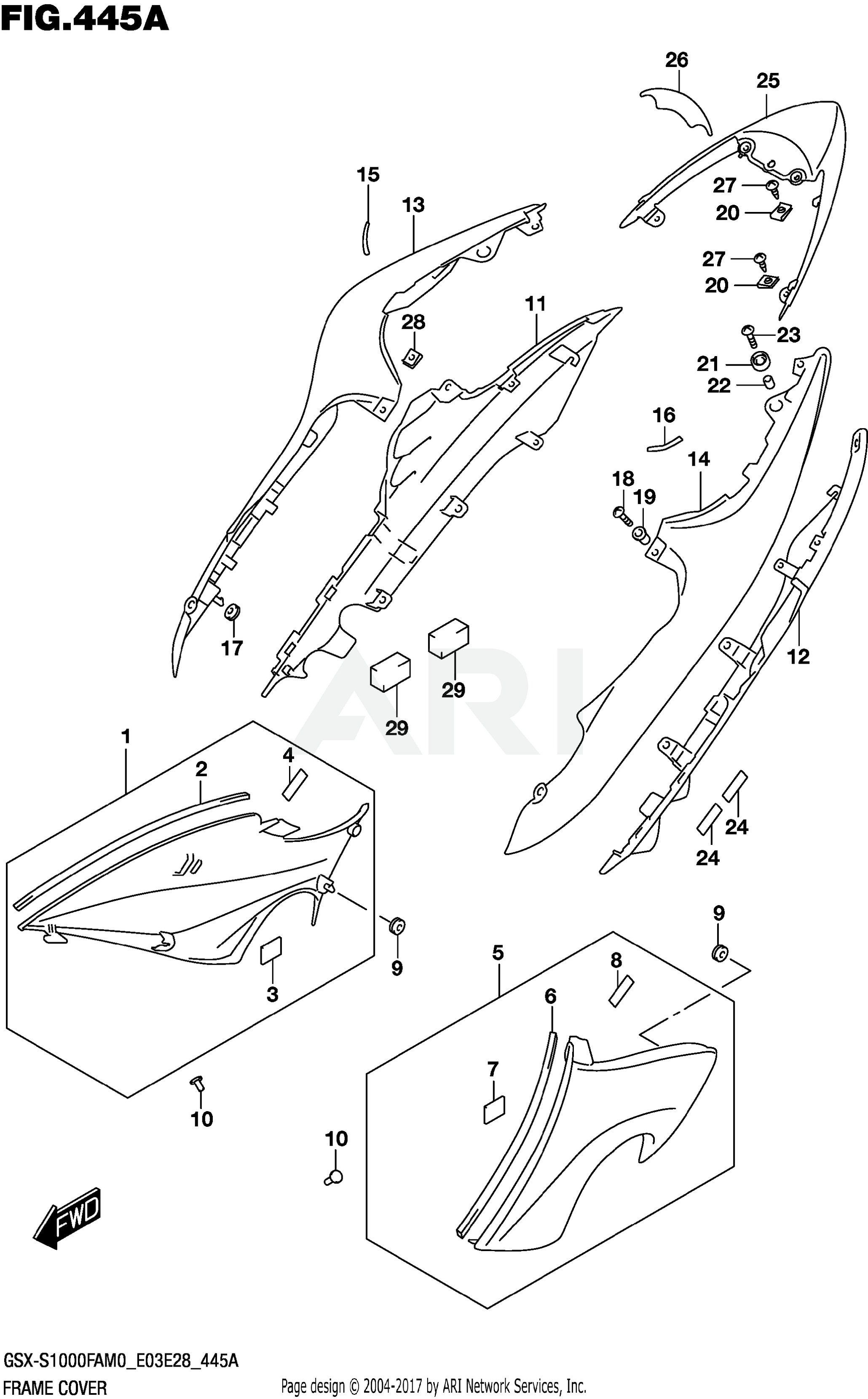 FRAME COVER (E03,E33)