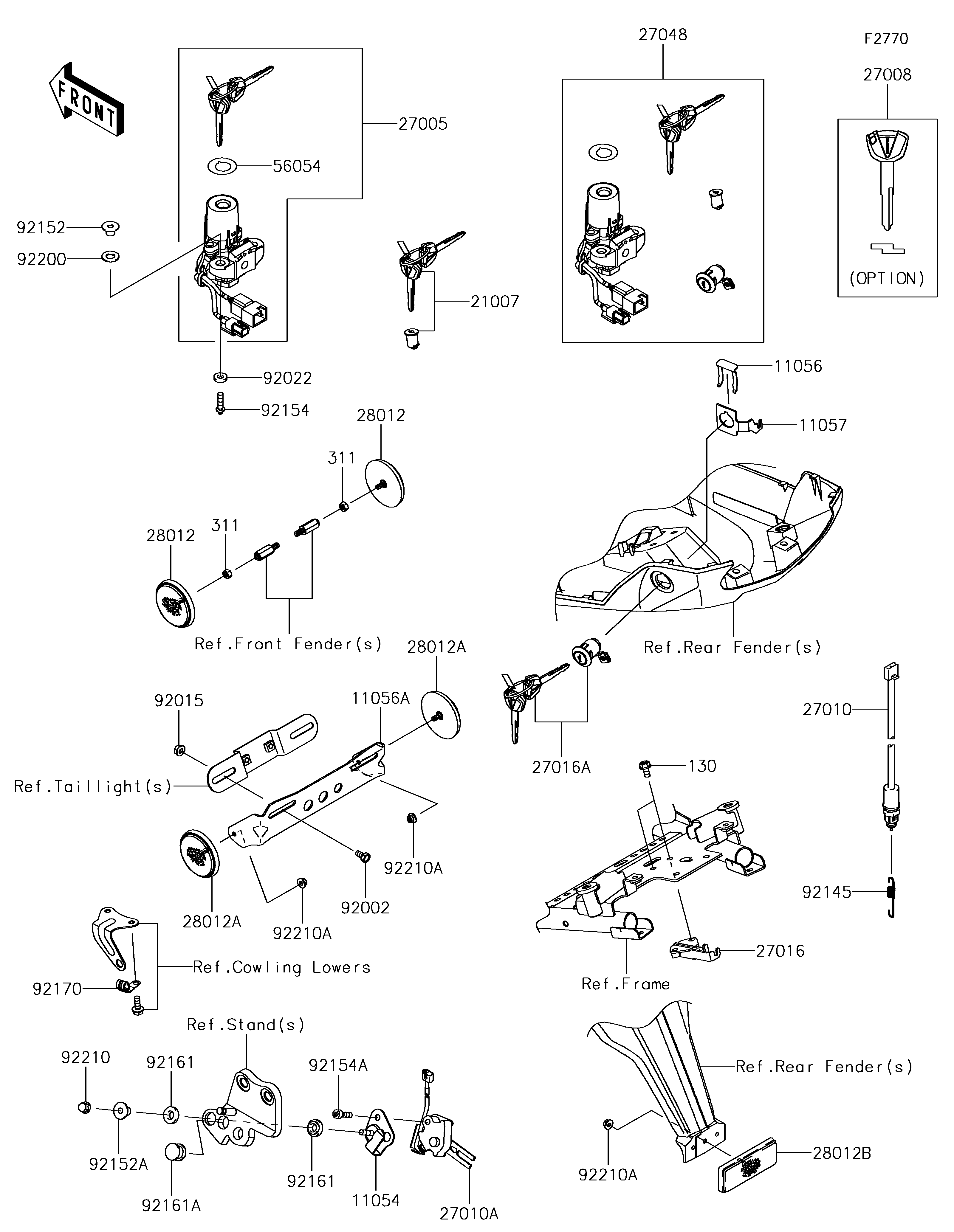 Ignition Switch/Locks/Reflectors