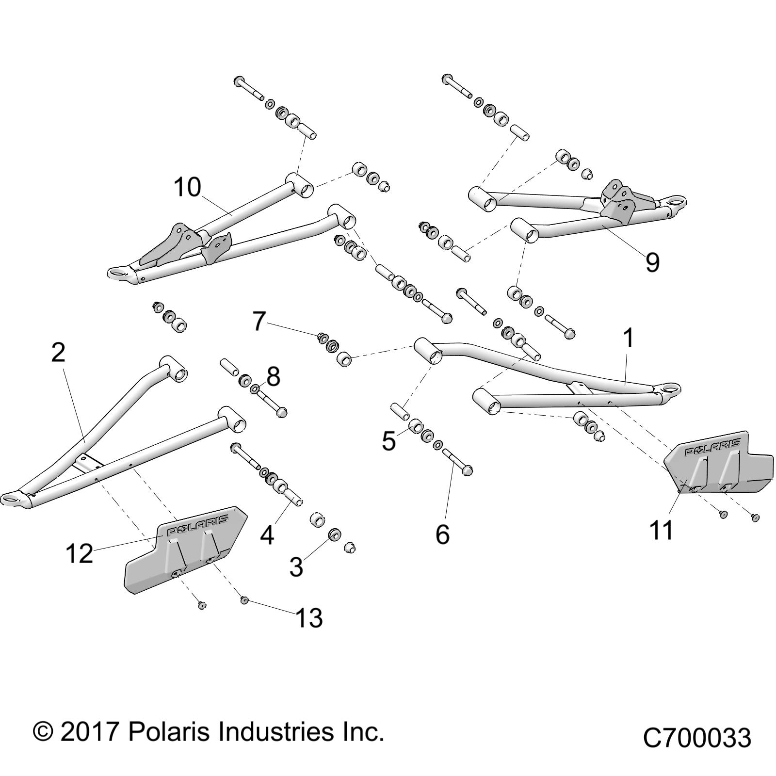 SUSPENSION, FRONT CONTROL ARMS - R20RRE99DS (C700033)