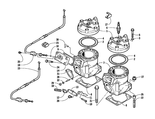 CYLINDER AND HEAD ASSEMBLY