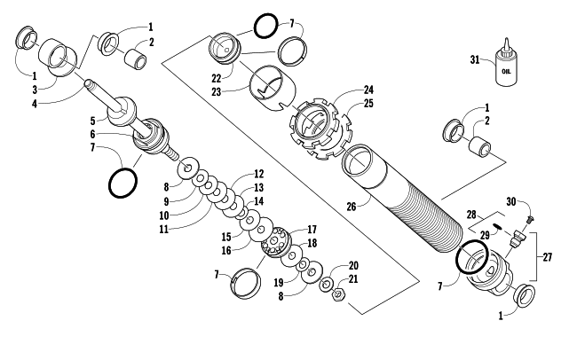 FRONT SUSPENSION SHOCK ABSORBER