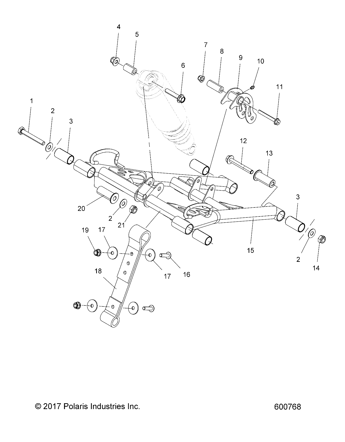 SUSPENSION, TORQUE ARM, FRONT - S20EEG6PSL (600768)