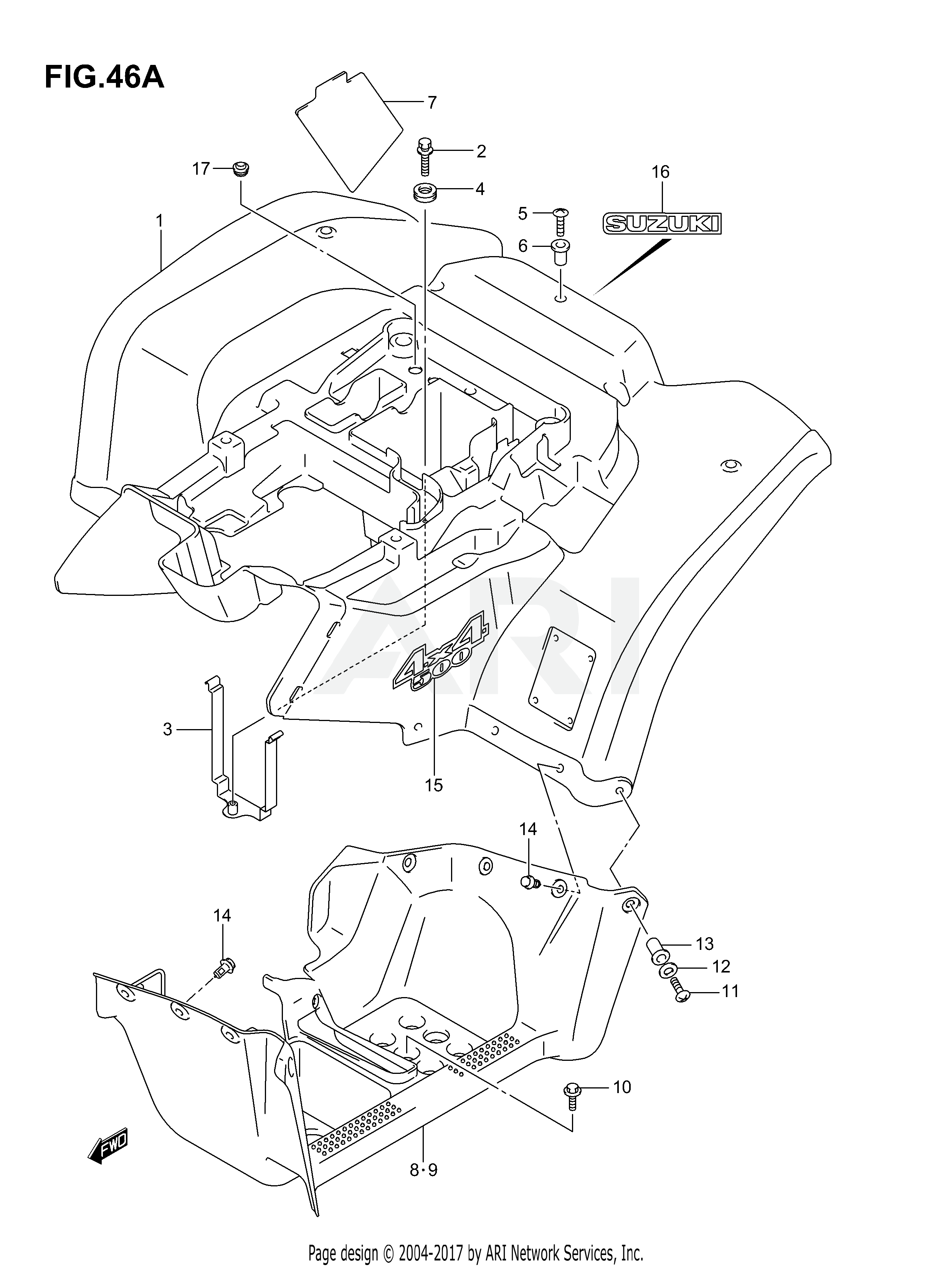 REAR FENDER (MODEL K5/K6)