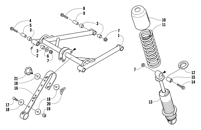 REAR SUSPENSION FRONT ARM ASSEMBLY