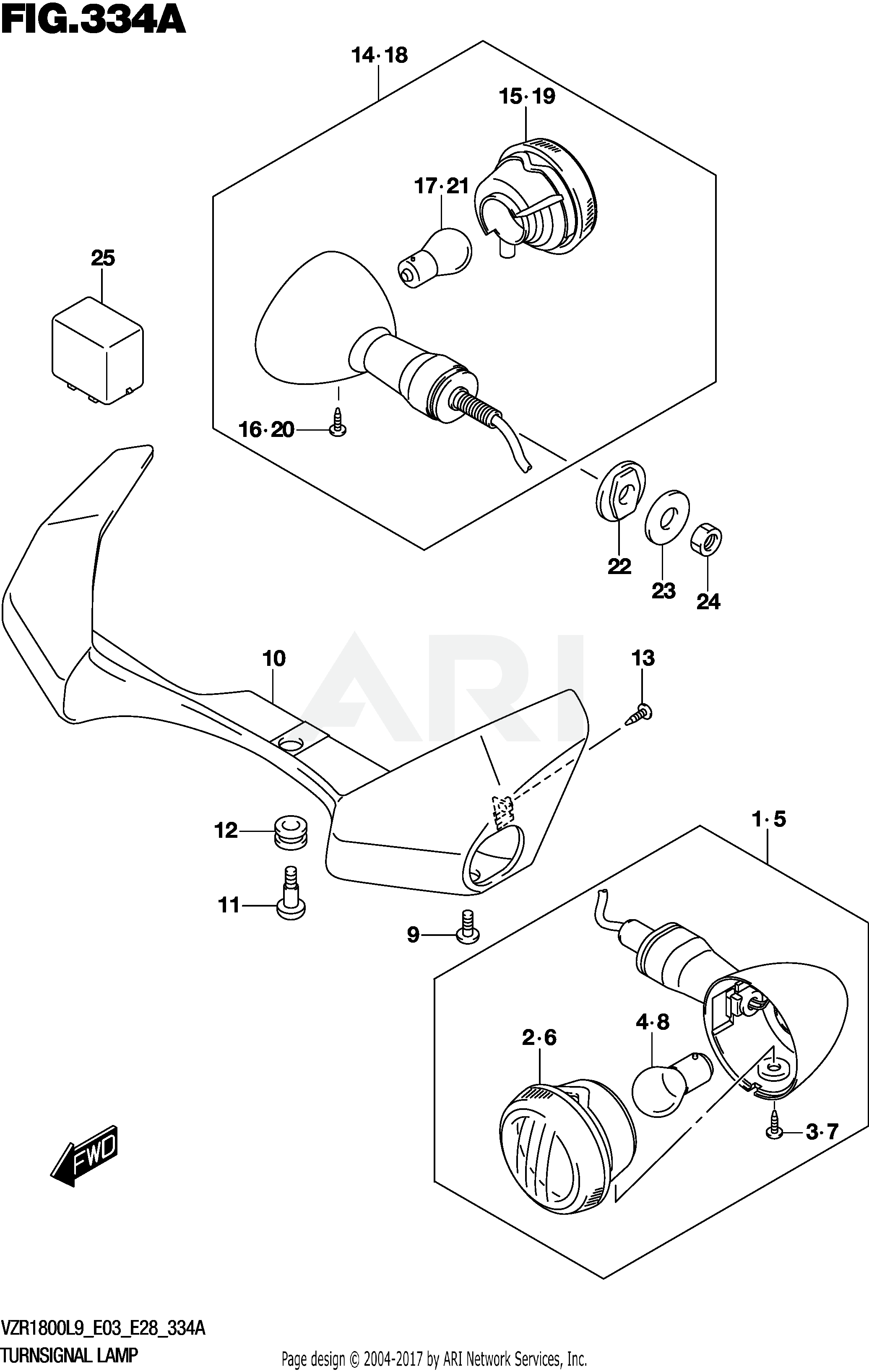 TURNSIGNAL LAMP (VZR1800L9 E28)