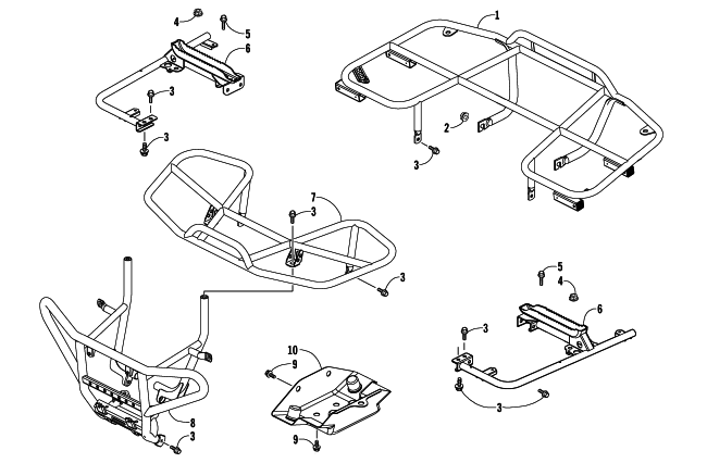 RACKS AND BUMPER ASSEMBLY