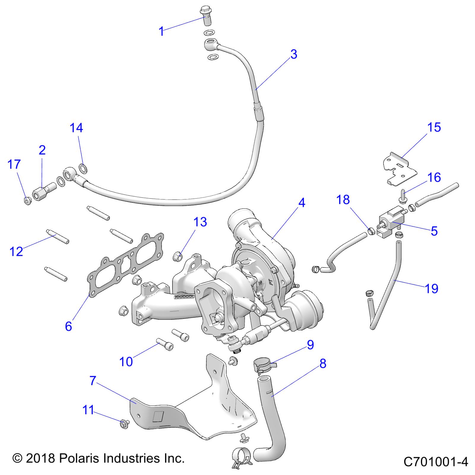 ENGINE, TURBO CHARGER MOUNTING - Z20NAE92KL (C701001-4)