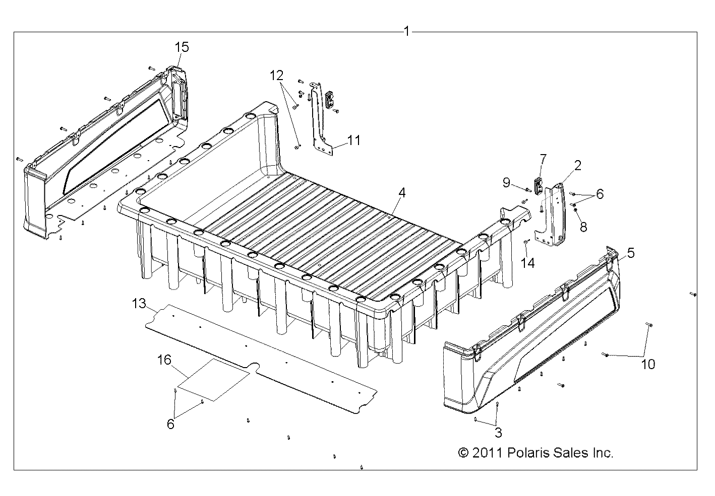 BODY, BOX ASM. - R14WH9EMD (49RGRBOX12800XP)