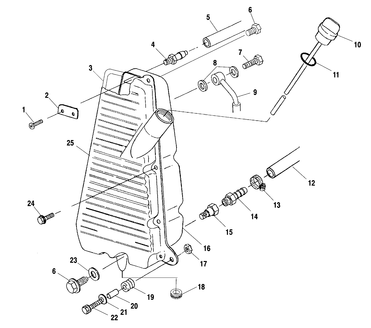 OIL TANK - A01BA50AA (4963716371A010)