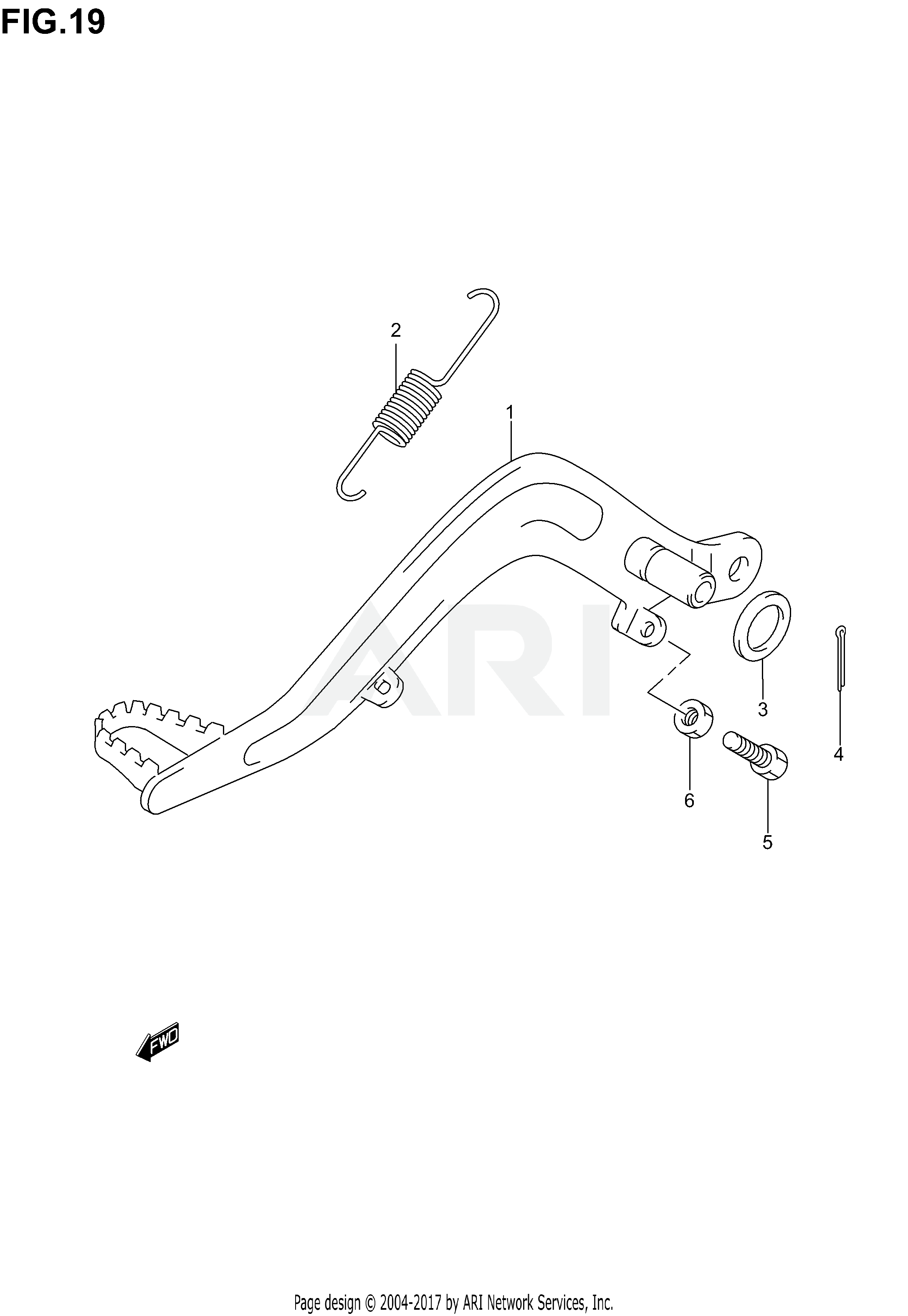 REAR BRAKE (MODEL K2/K3/K4)