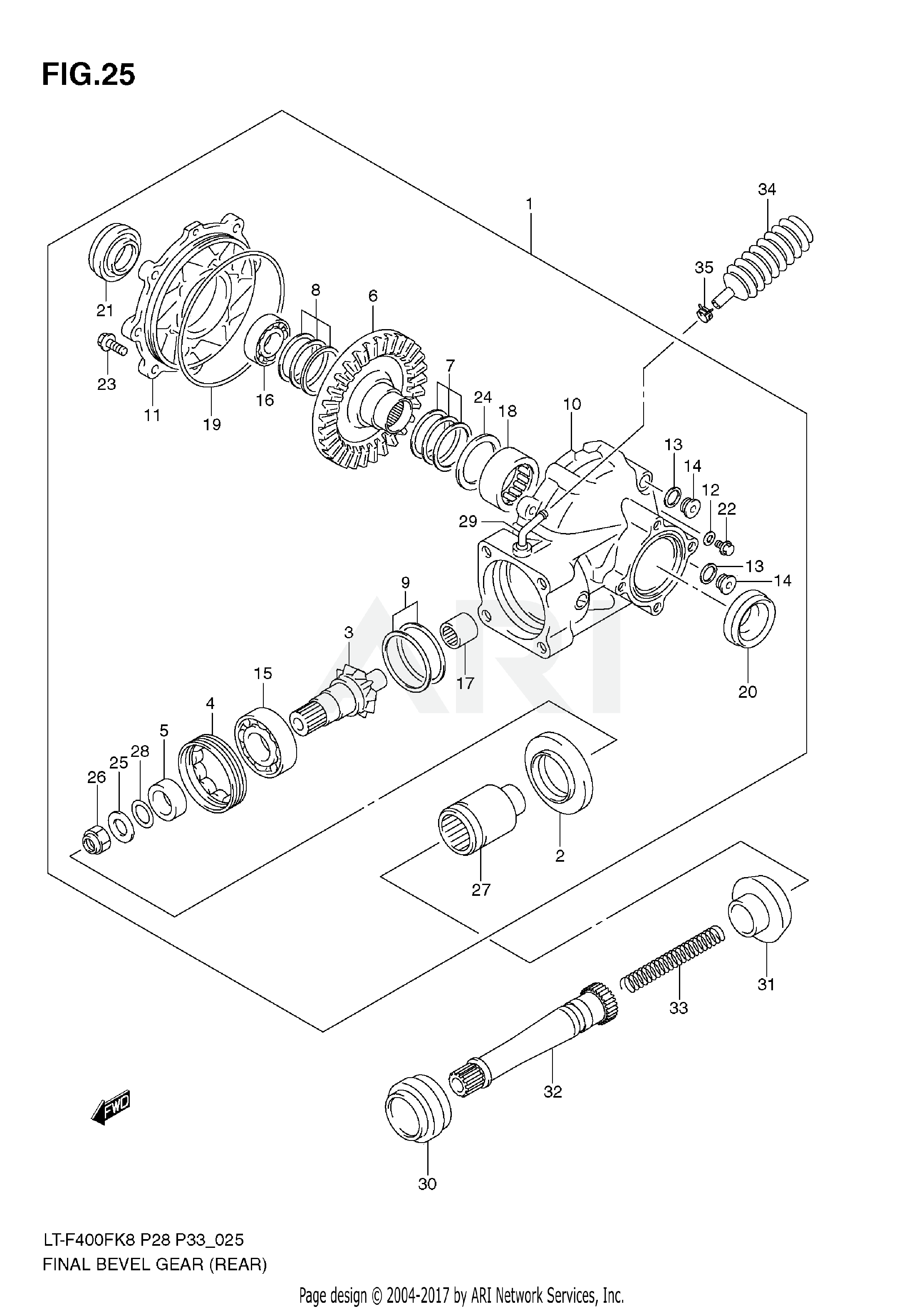 FINAL BEVEL GEAR (REAR)