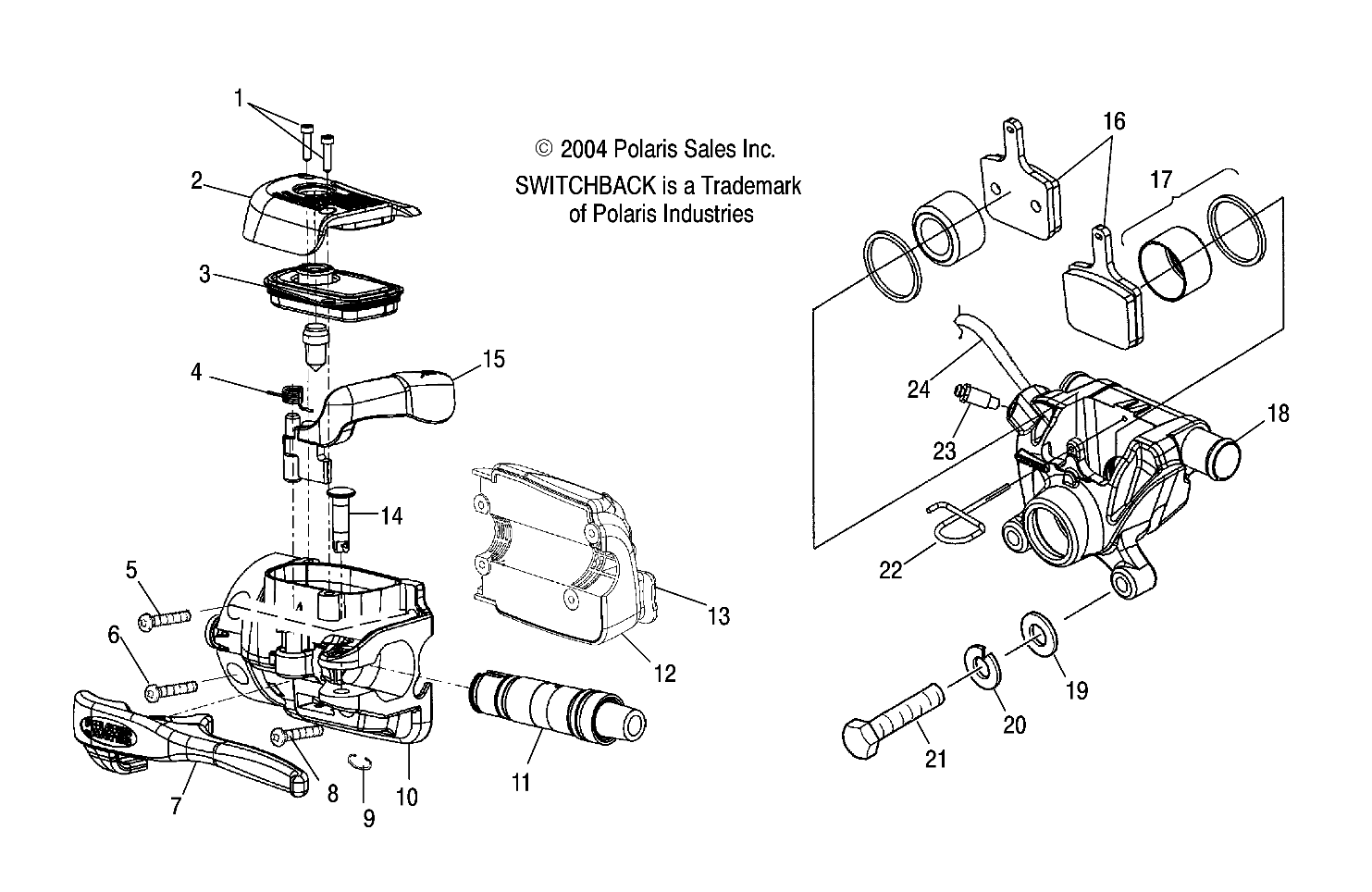 BRAKE - S05NS6ES/ESA/S05NS8CS/CSA (4992809280A14)