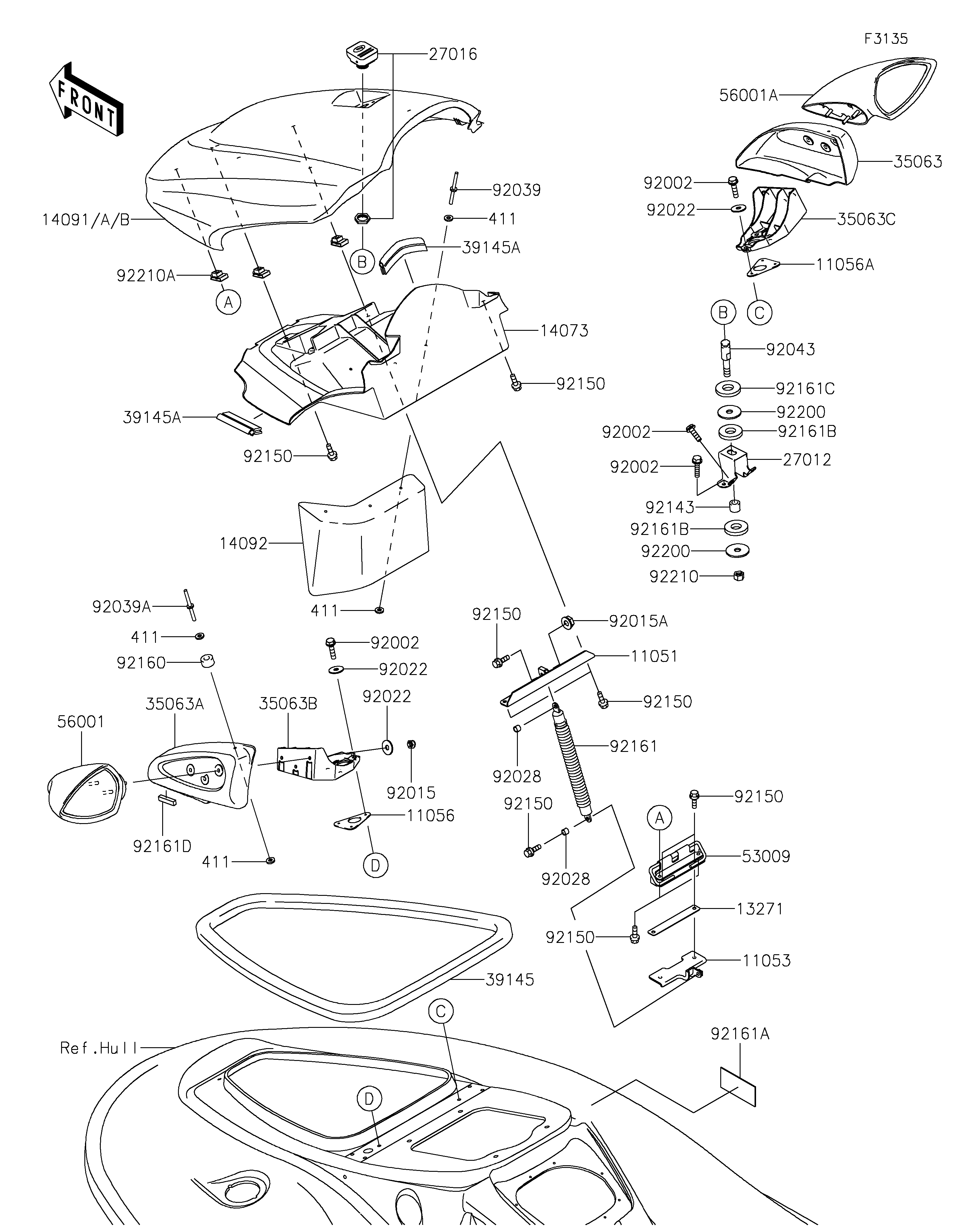 Hull Front Fittings