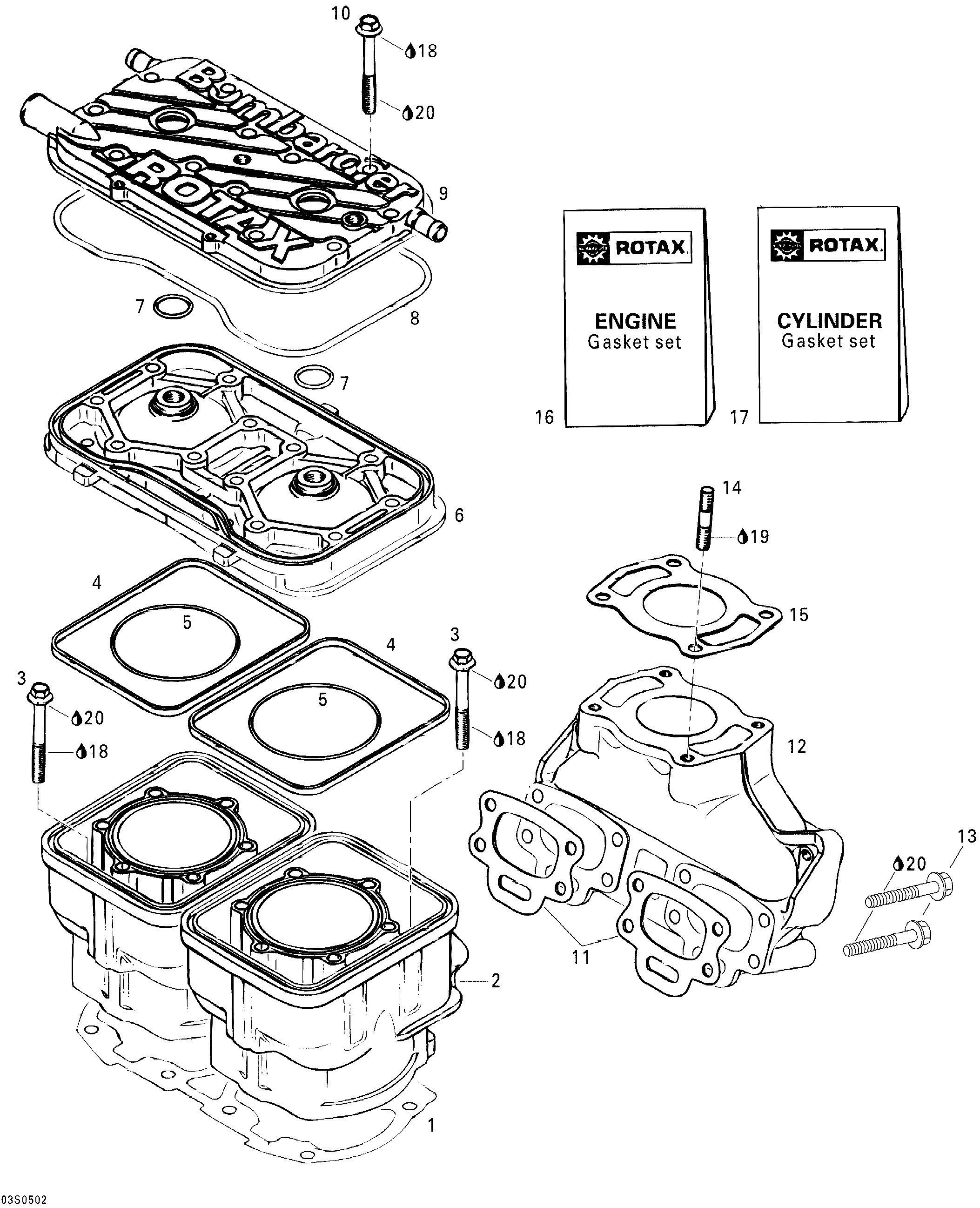 Cylinder And Exhaust Manifold