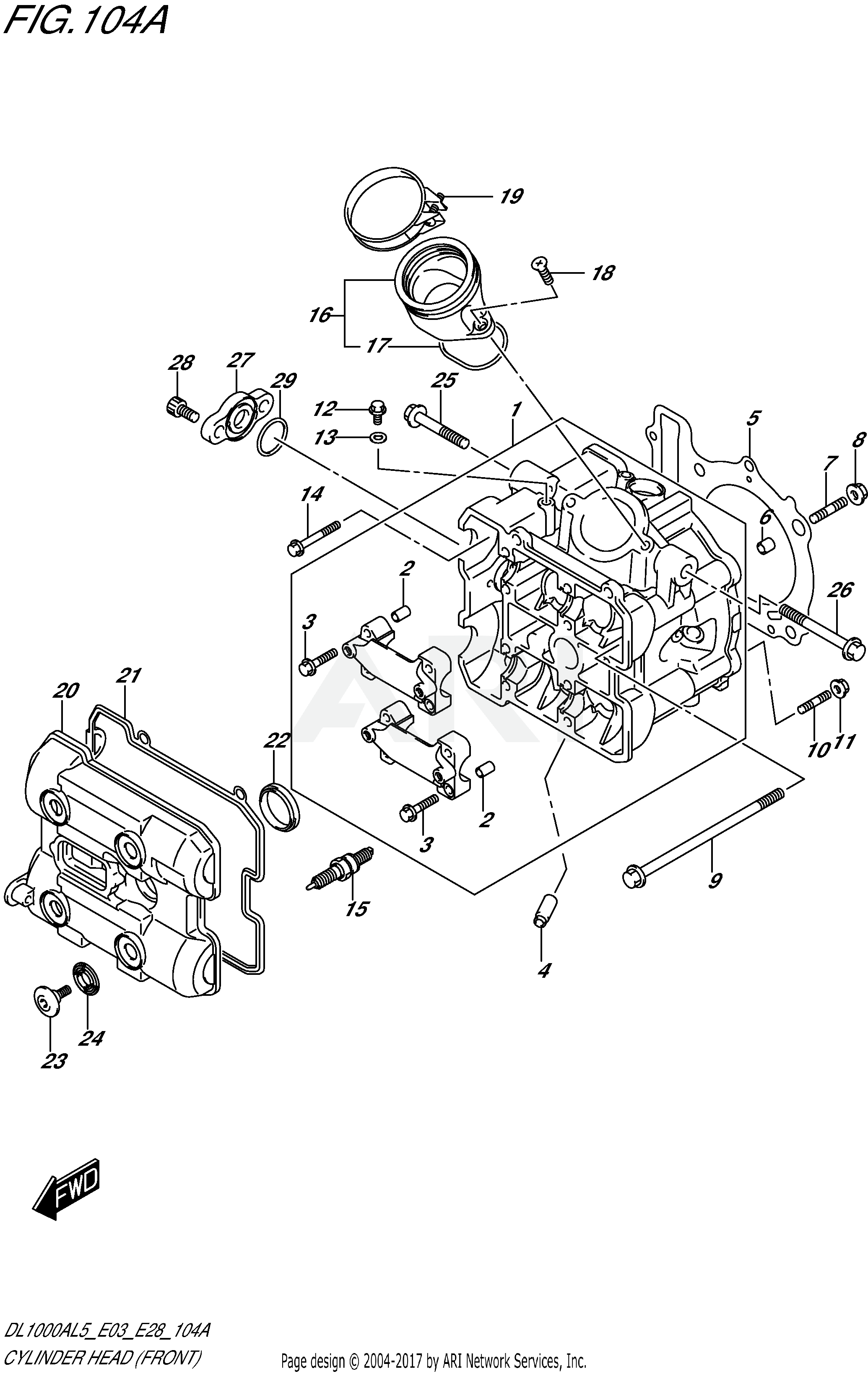 CYLINDER HEAD (FRONT)