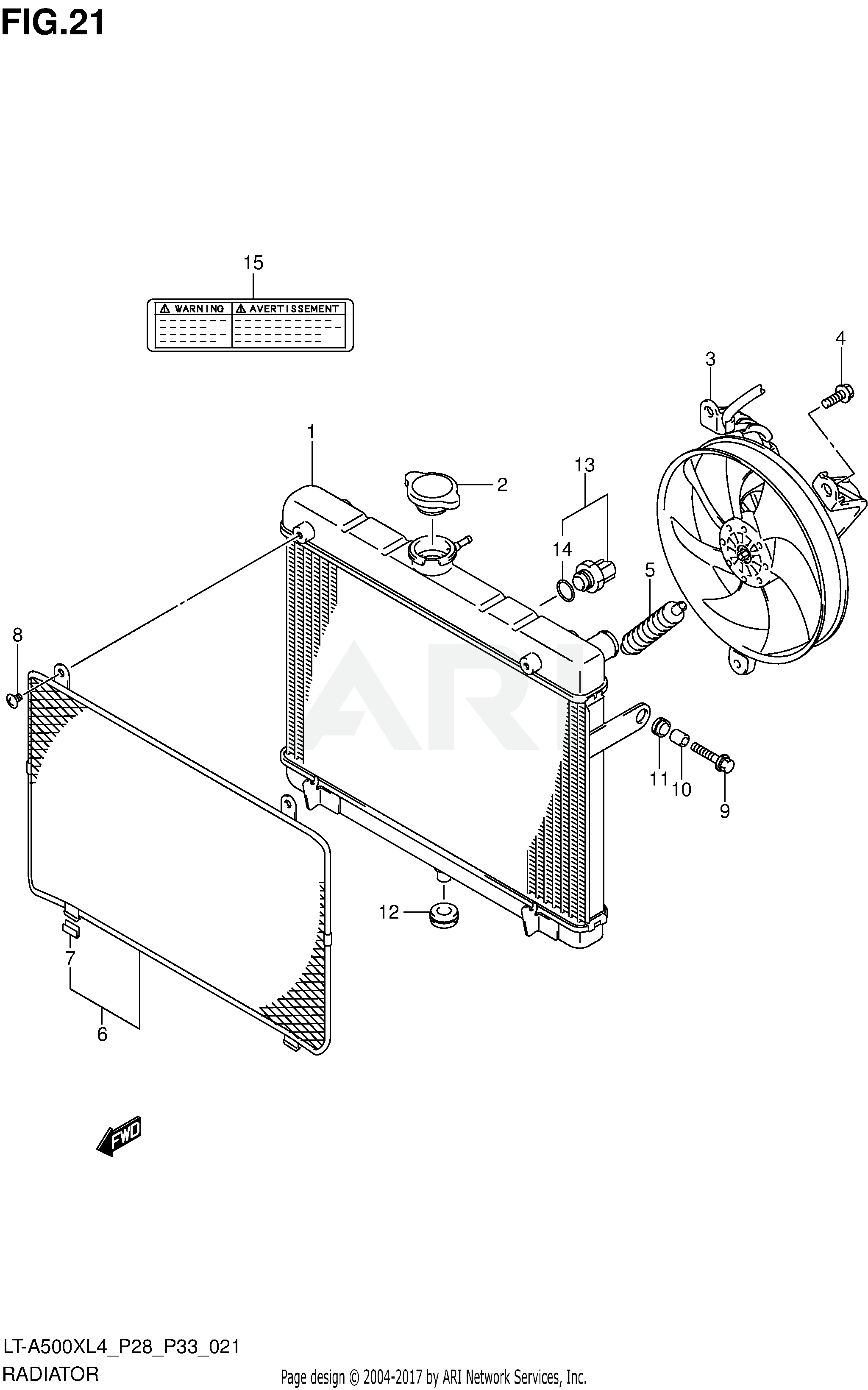 RADIATOR (LT-A500XZL4 P28)