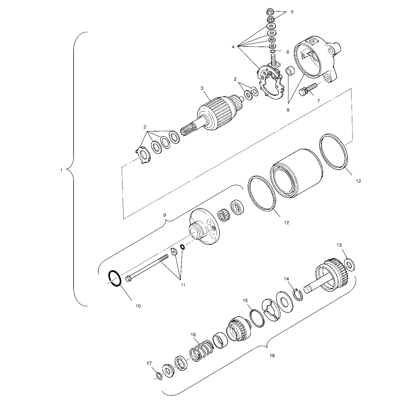 STARTING MOTOR - A01CD50AA (4964196419E004)