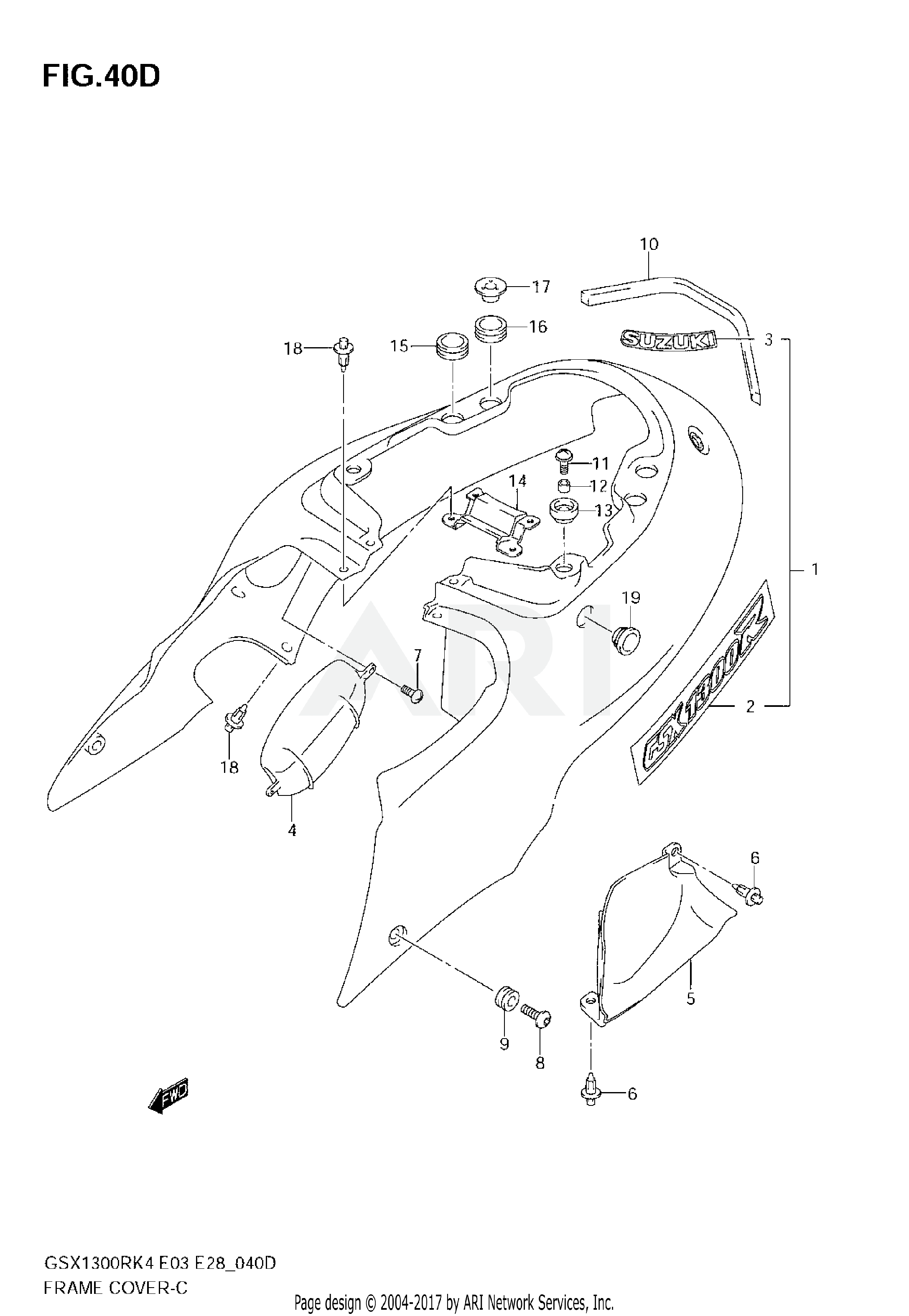 FRAME COVER (GSX1300RZK7)