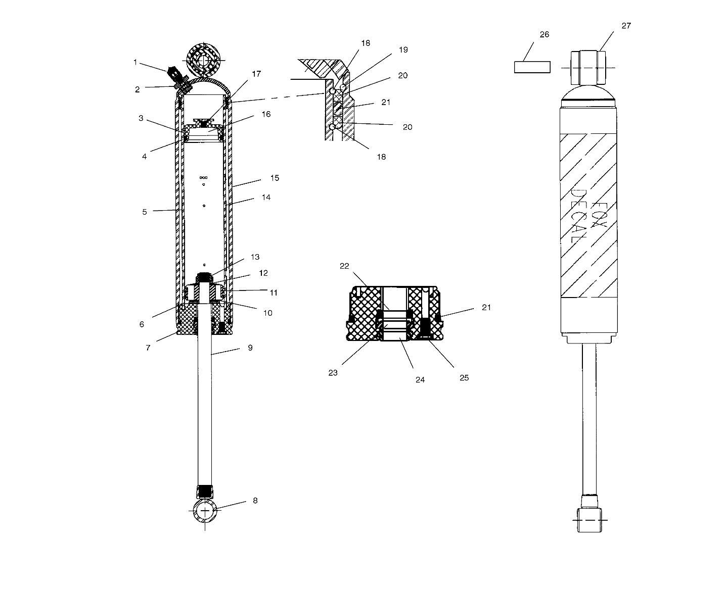 SHOCK (REAR TRACK)(EDGE) - S02NP8CS/CSA/CSB (4973467346C04)