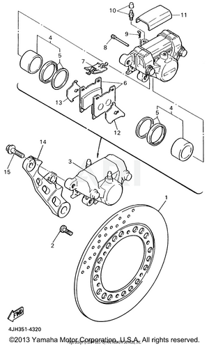 REAR BRAKE CALIPER