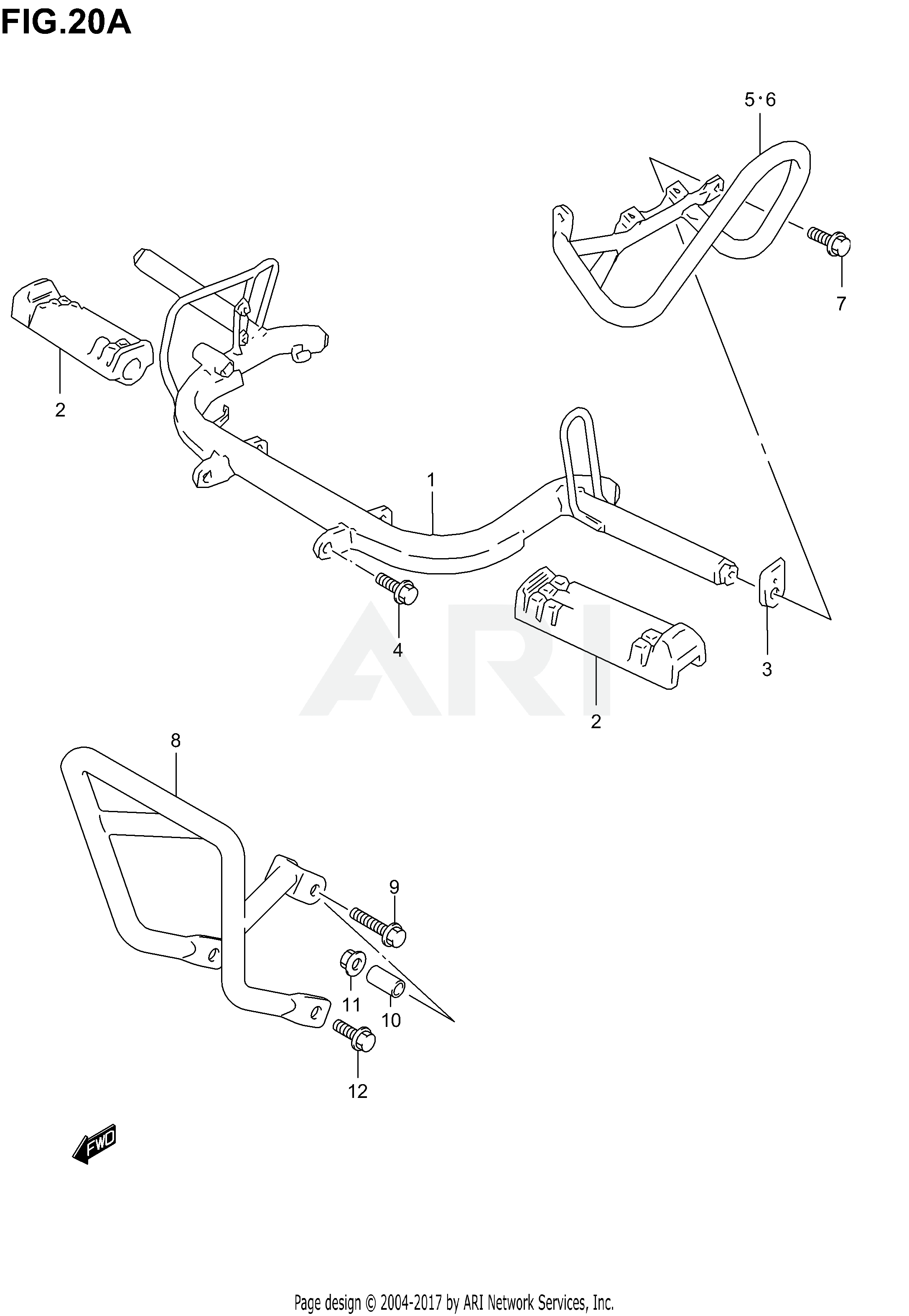 FOOTREST (MODEL K3/K4/K5/K6 E28)