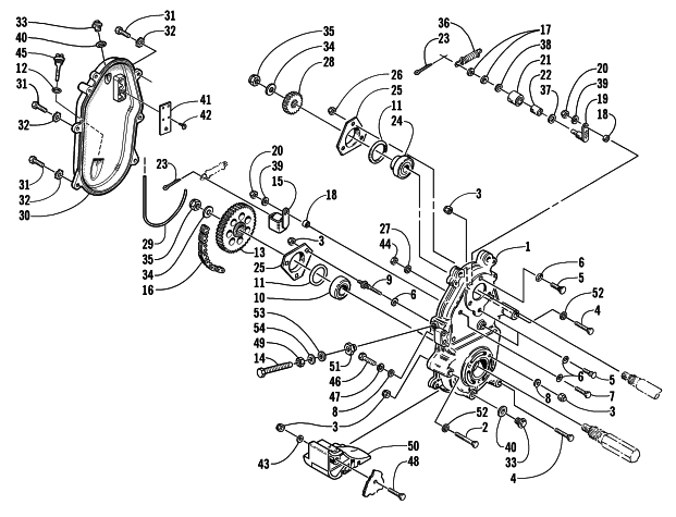 DRIVE/DROPCASE ASSEMBLY