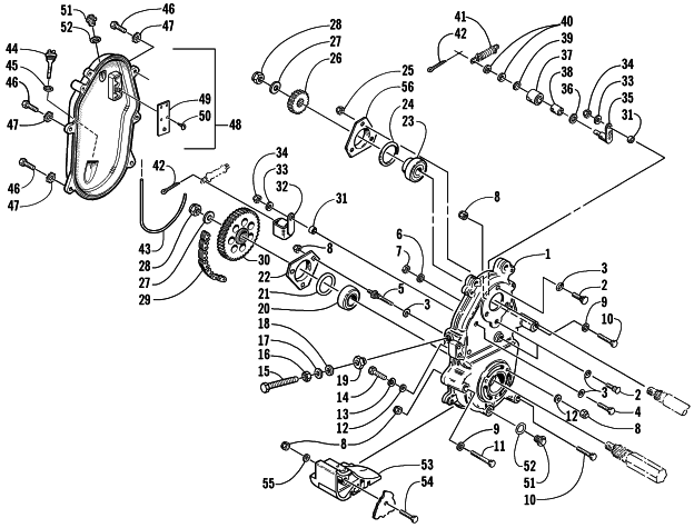 DRIVE/DROPCASE ASSEMBLY