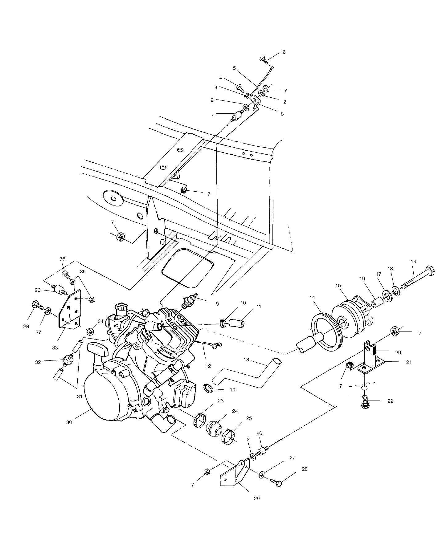 ENGINE MOUNTING - A03BA38CA (4982568256A09)