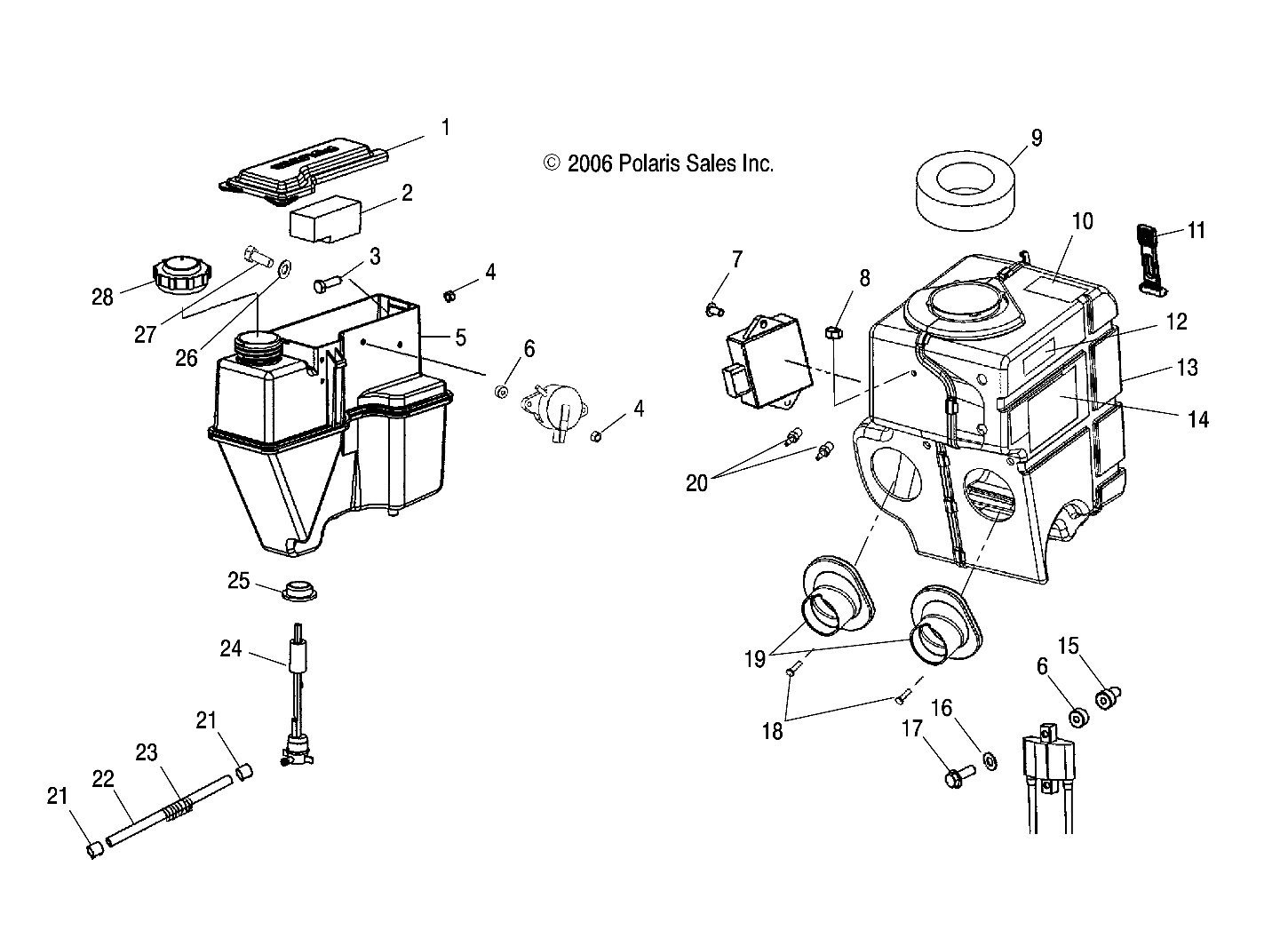 OIL TANK/AIRBOX - S07NJ5BS/BE (49SNOWOILTANKAIRBOXTRAILRMK)