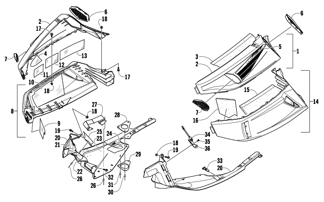 SKID PLATE AND SIDE PANEL ASSEMBLY