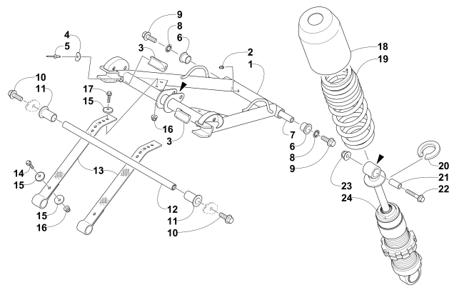 REAR SUSPENSION FRONT ARM ASSEMBLY