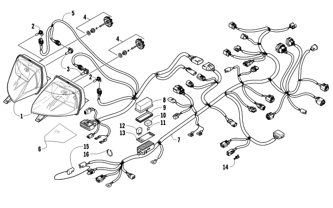 HEADLIGHT AND WIRING ASSEMBLIES