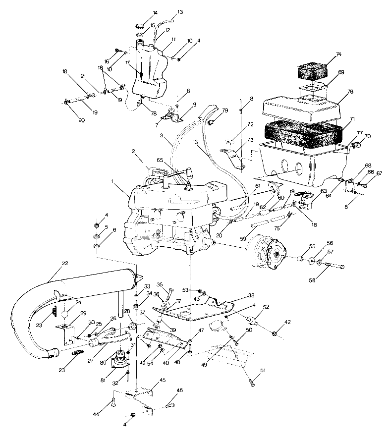 ENGINE MOUNTING Trail Updated 2/90 (4916831683017A)