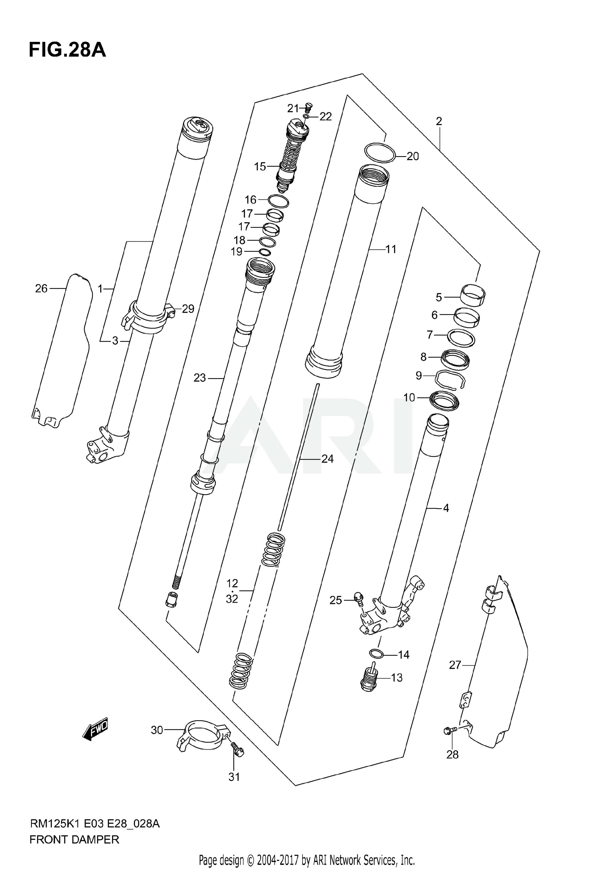 FRONT DAMPER (MODEL K2)