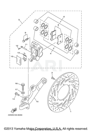 REAR BRAKE CALIPER