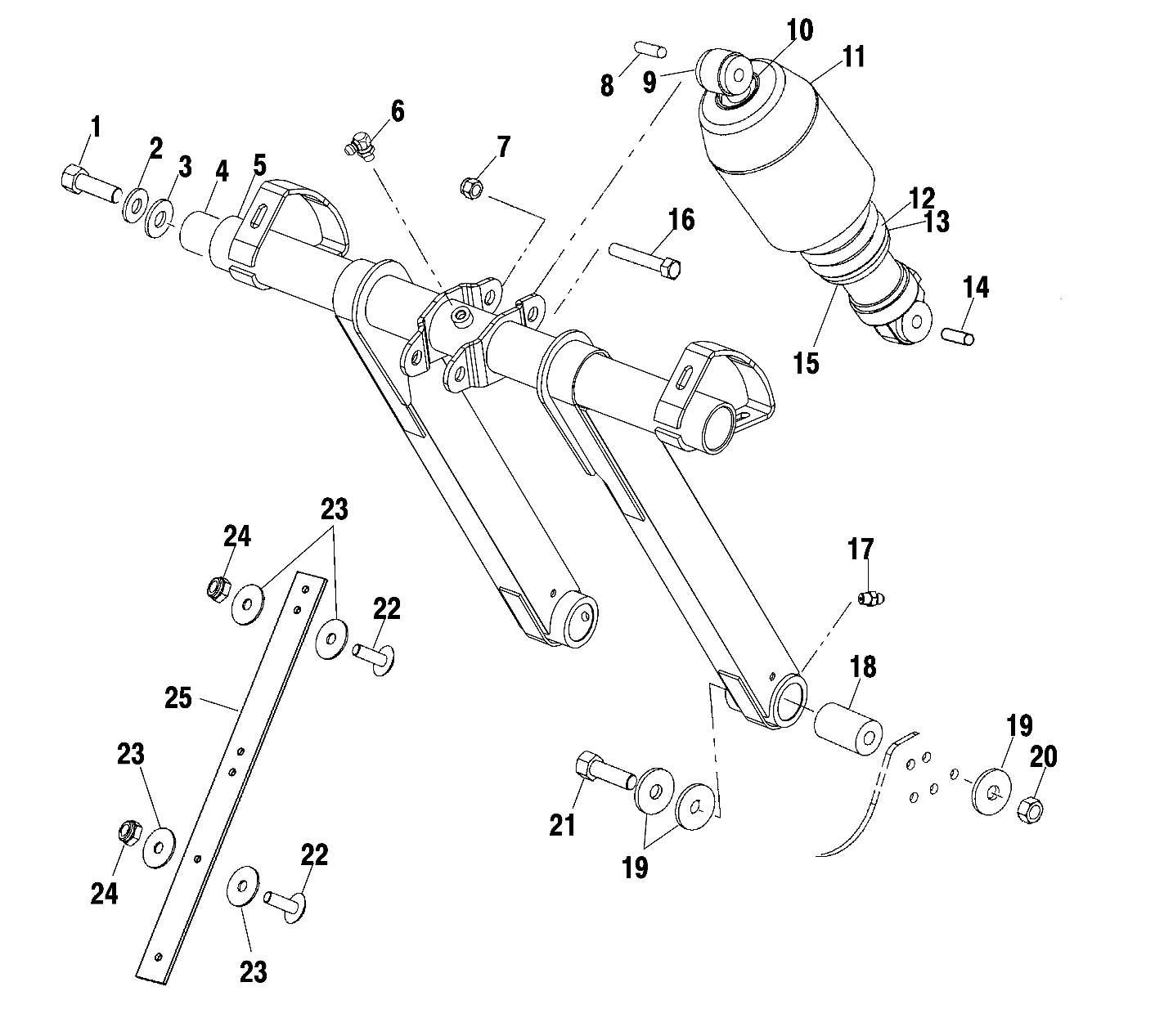 FRONT TORQUE ARM - S02ND4BS (4970417041B011)