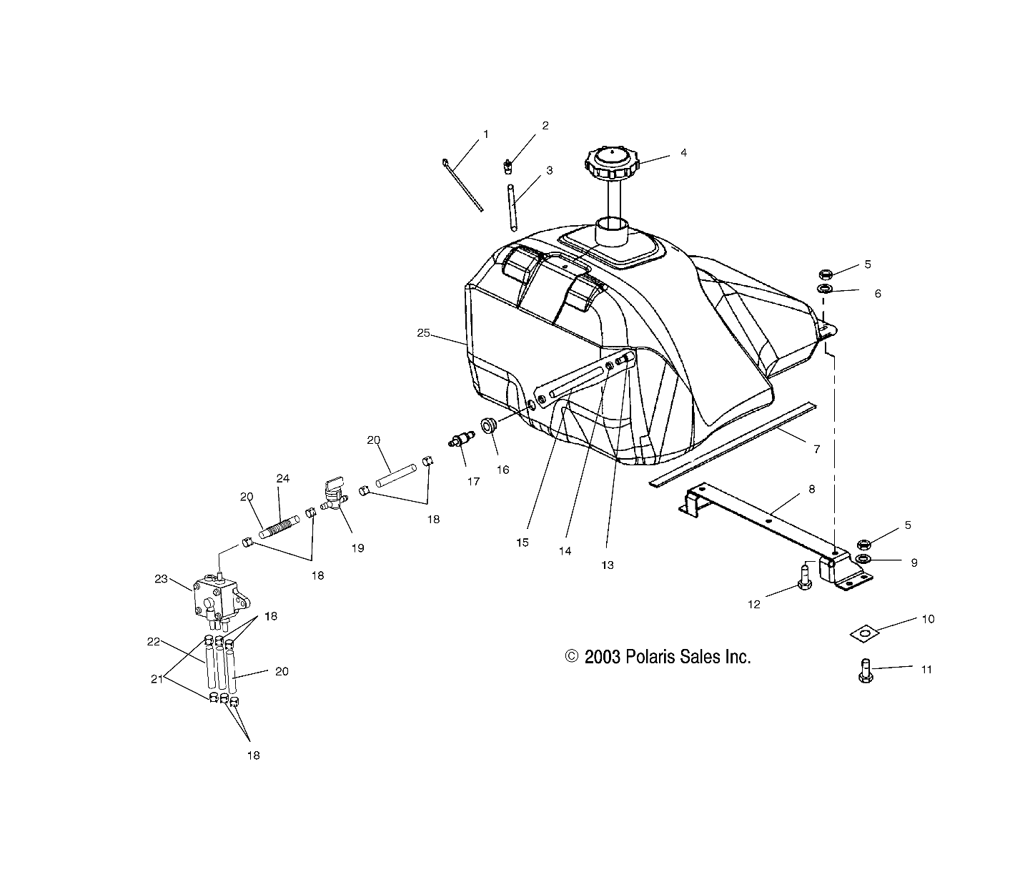 GAS TANK - S04NT3AS/AE (4988718871A07)